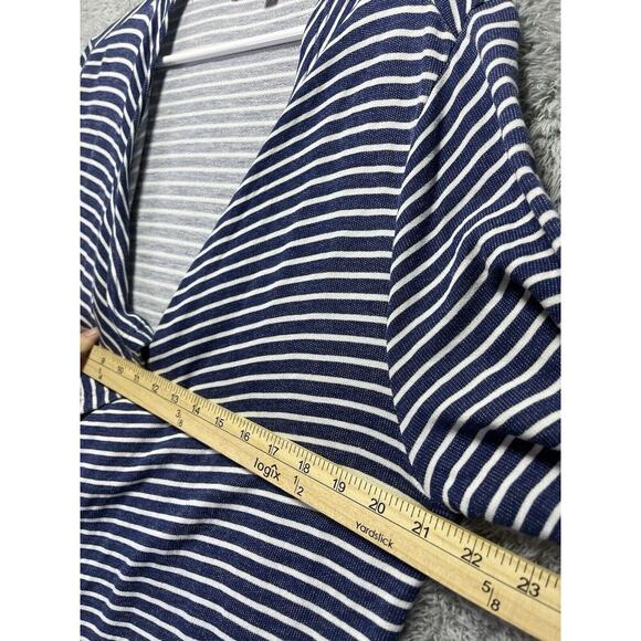 Fresh Produce Weekender Cardigan Jacket Striped Nautical Moonlight Blue Large - Picture 5 of 7